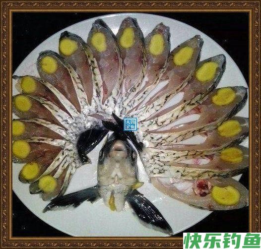 长江野钓武昌鱼，鱼味“孔雀开屏”做法，鲜