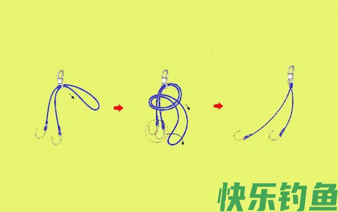 未打结子线连接八字环